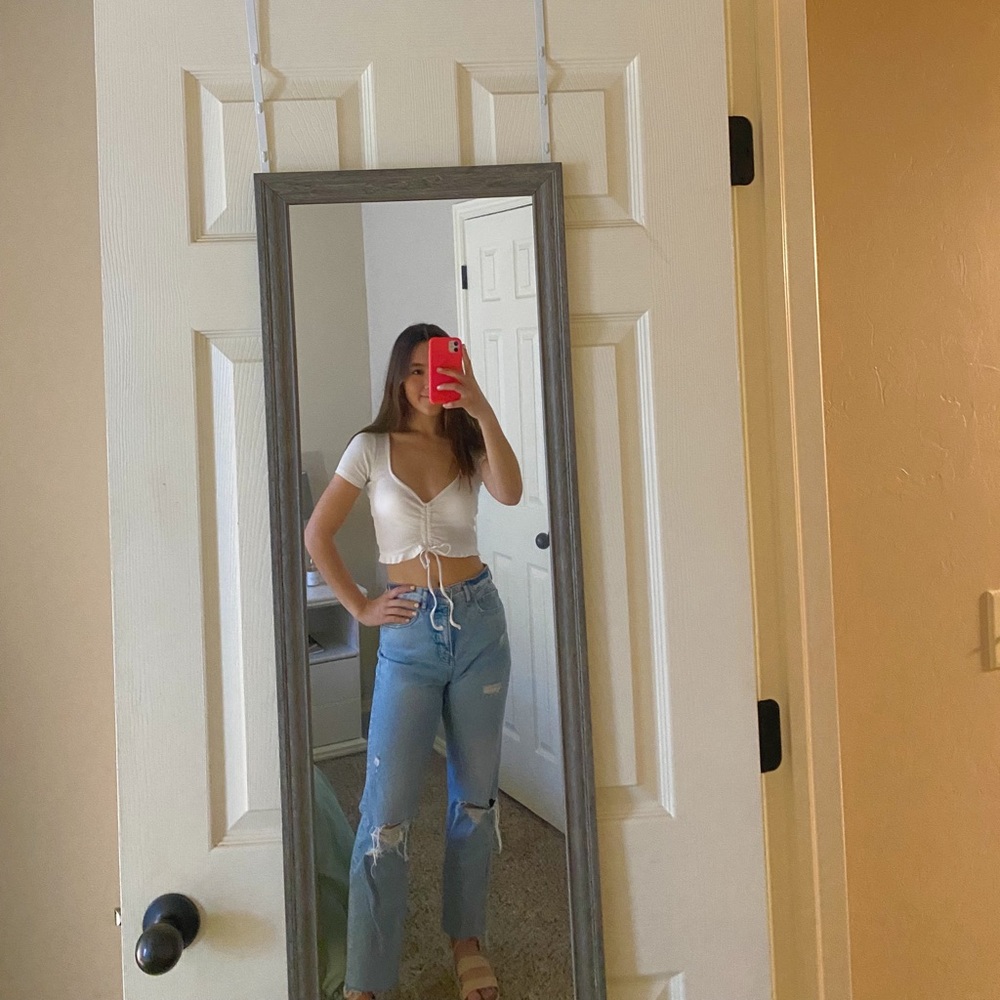 zara cinch top